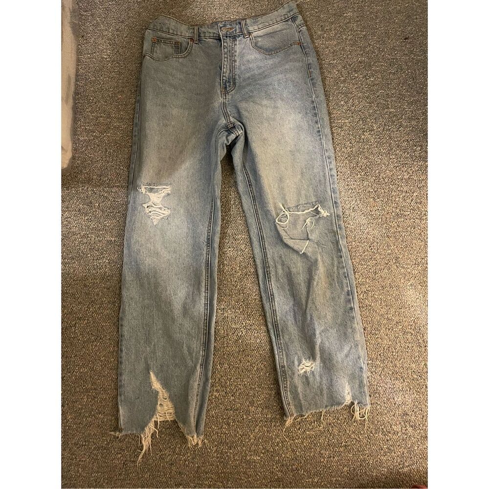 BDG Men's Wide-Leg Cowboy Jeans Size 31 Blue Relaxed Fit Denim‎